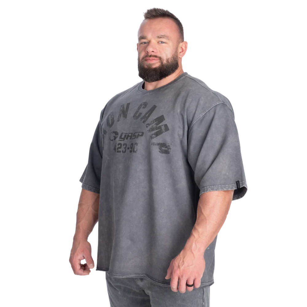 Iron Camp Iron Tee Washed Black