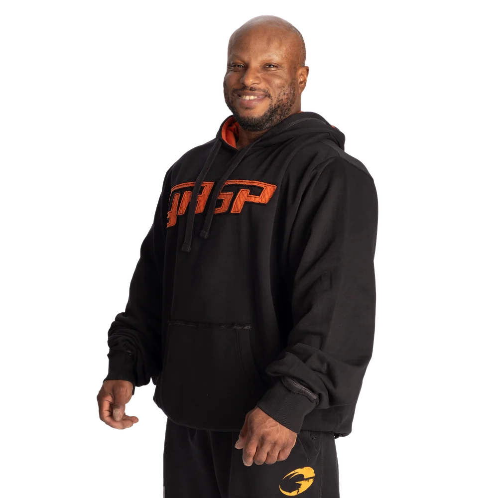 Gasp Hood Sweater Black/Flame