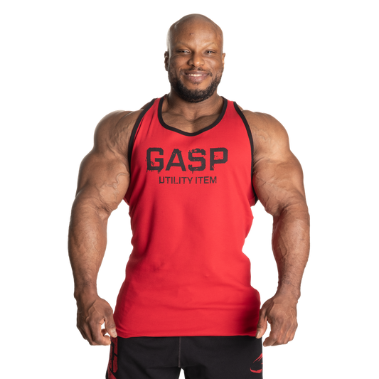 RIBBED T-BACK, CHILI RED