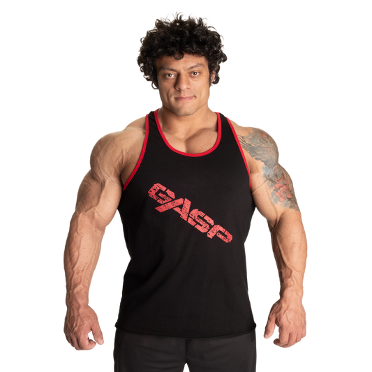 VINTAGE T-BACK, BLACK/RED