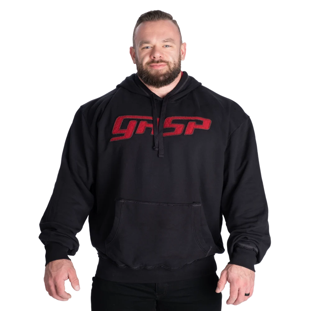 Gasp Hood Sweater Black/Red