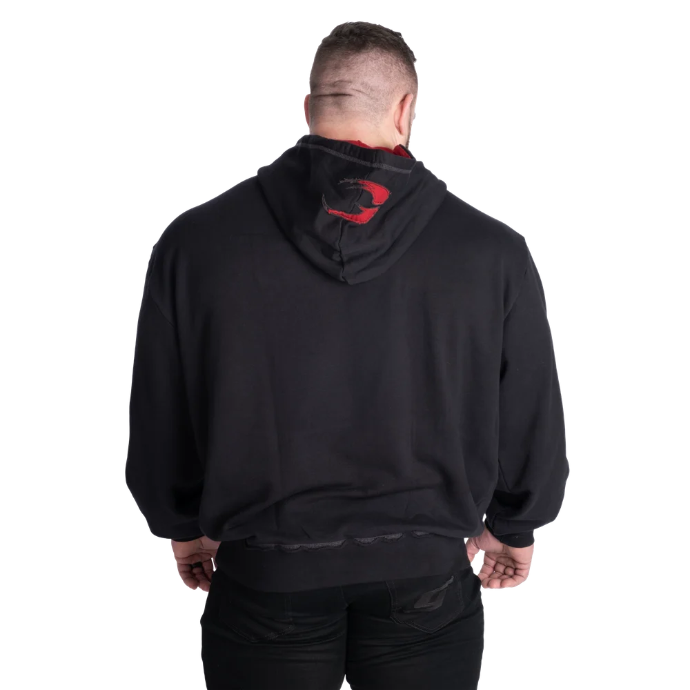 Gasp Hood Sweater Black/Red