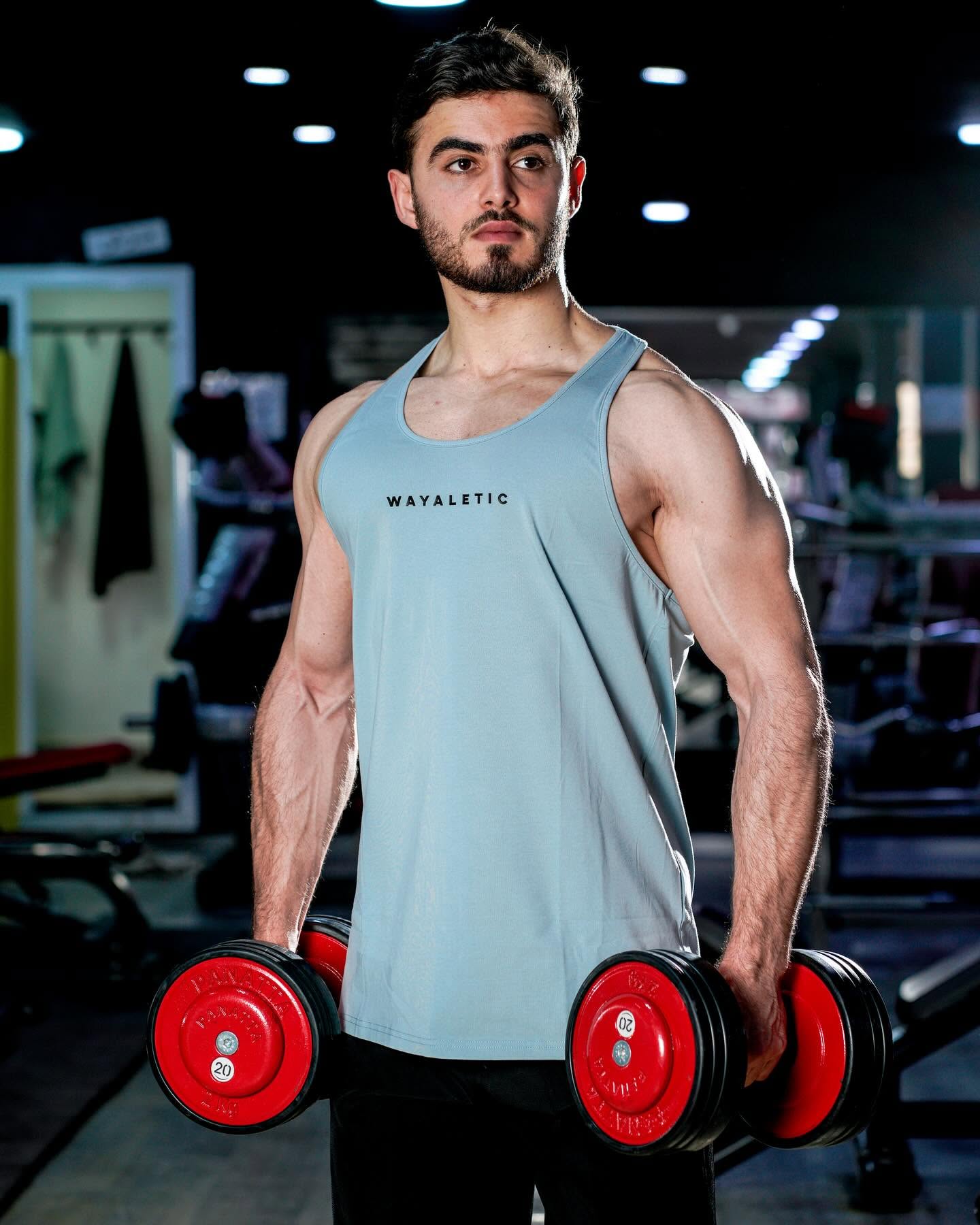 Performance Tank Top | Breathable Gym Tank | Stream, Red & Black