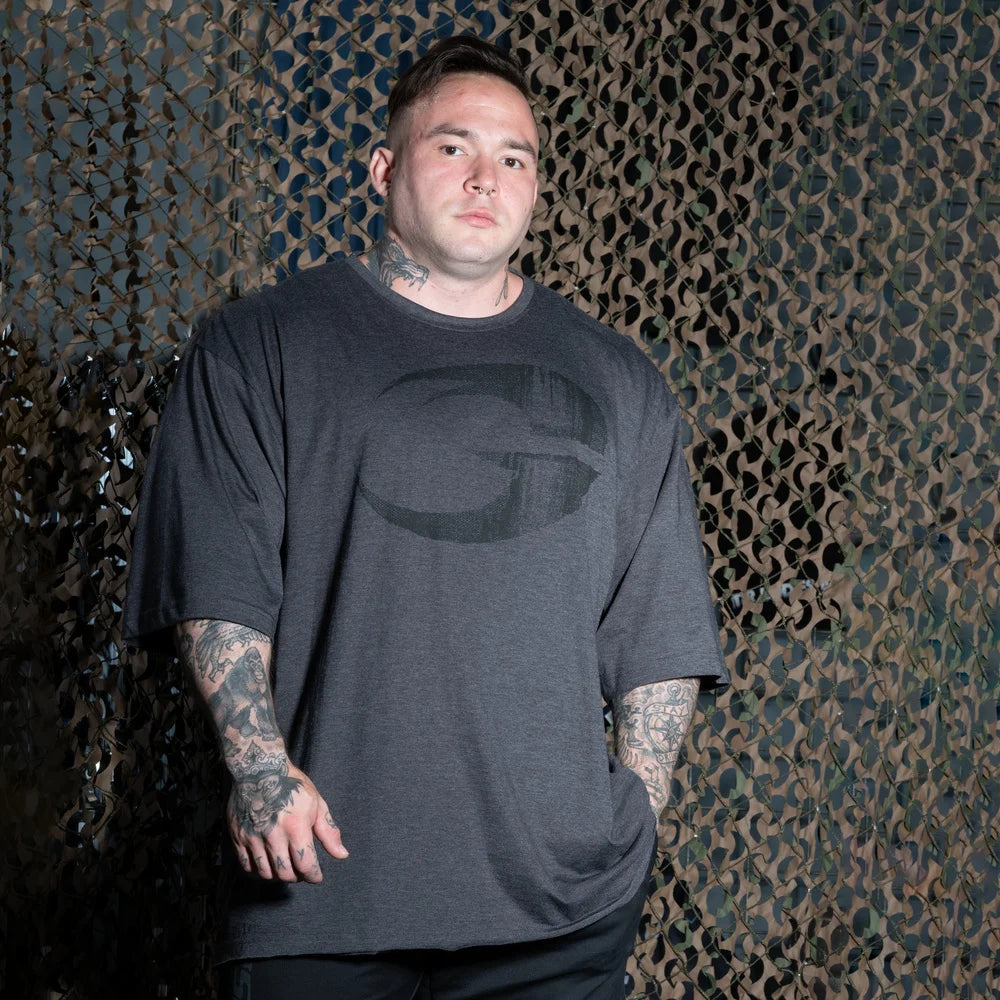 Pump Cover Iron Tee  Dark Grey