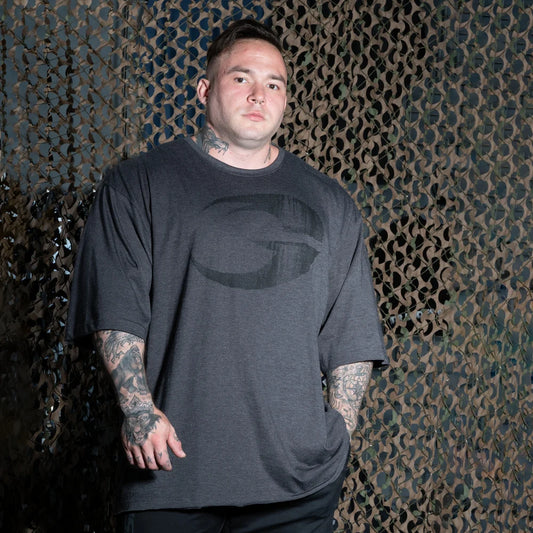 Pump Cover Iron Tee  Dark Grey