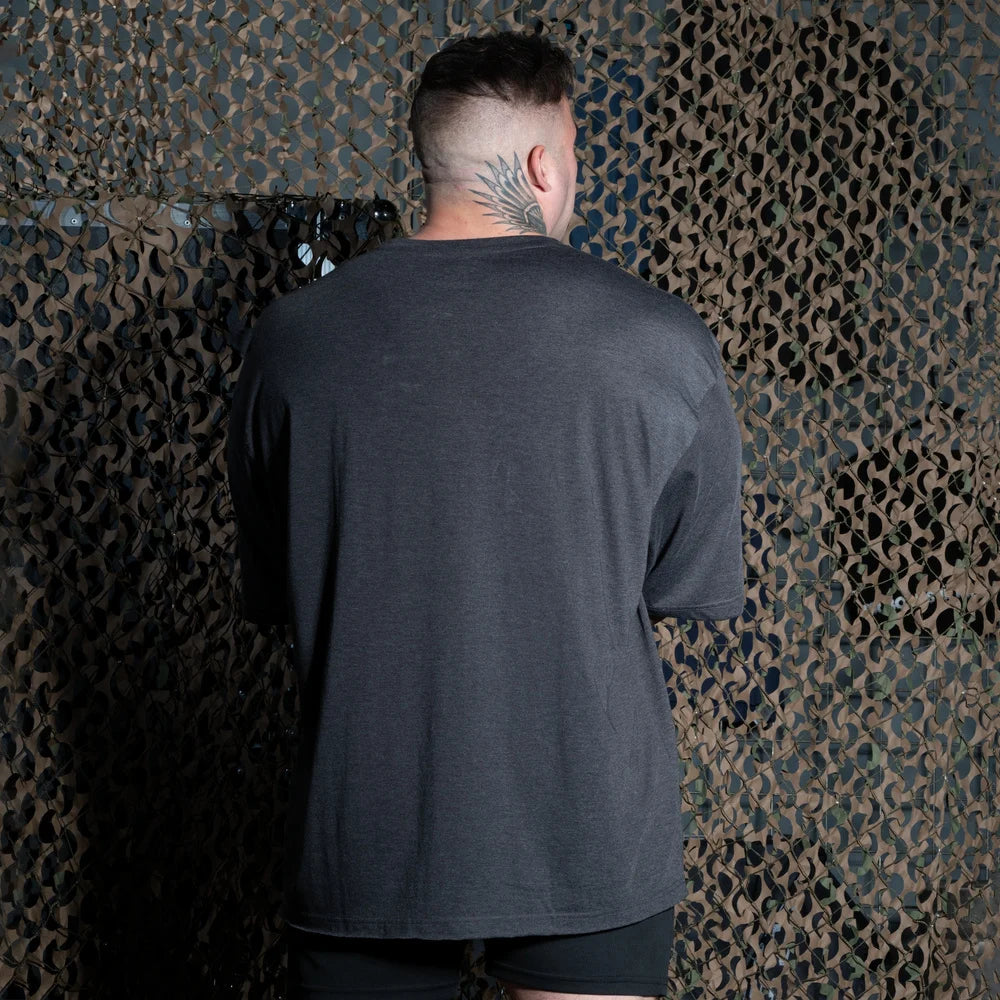 Pump Cover Iron Tee  Dark Grey