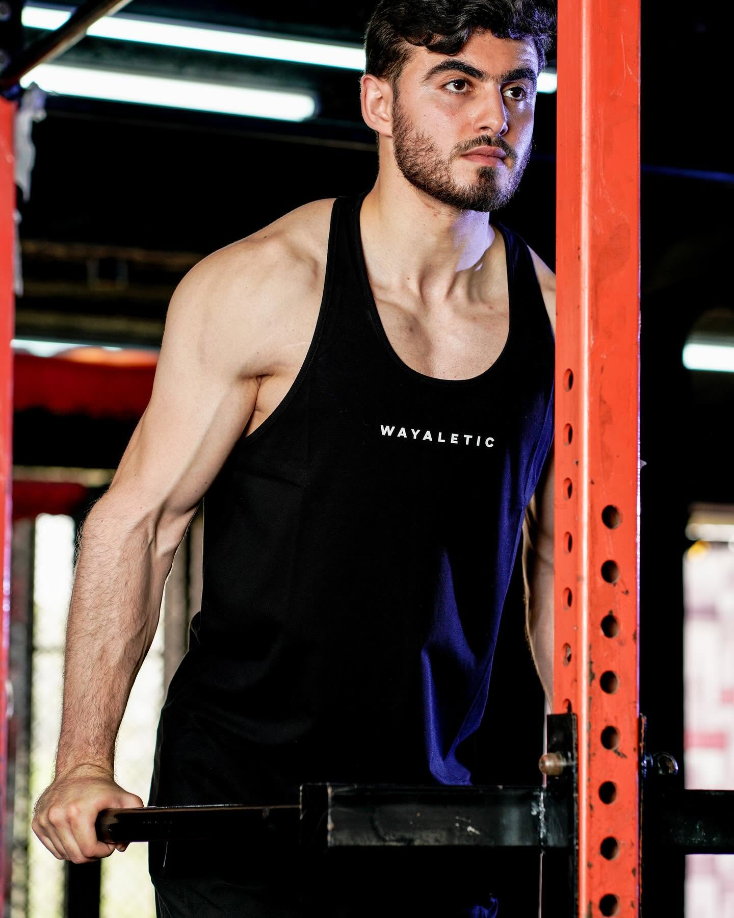 Performance Tank Top | Breathable Gym Tank | Stream, Red & Black