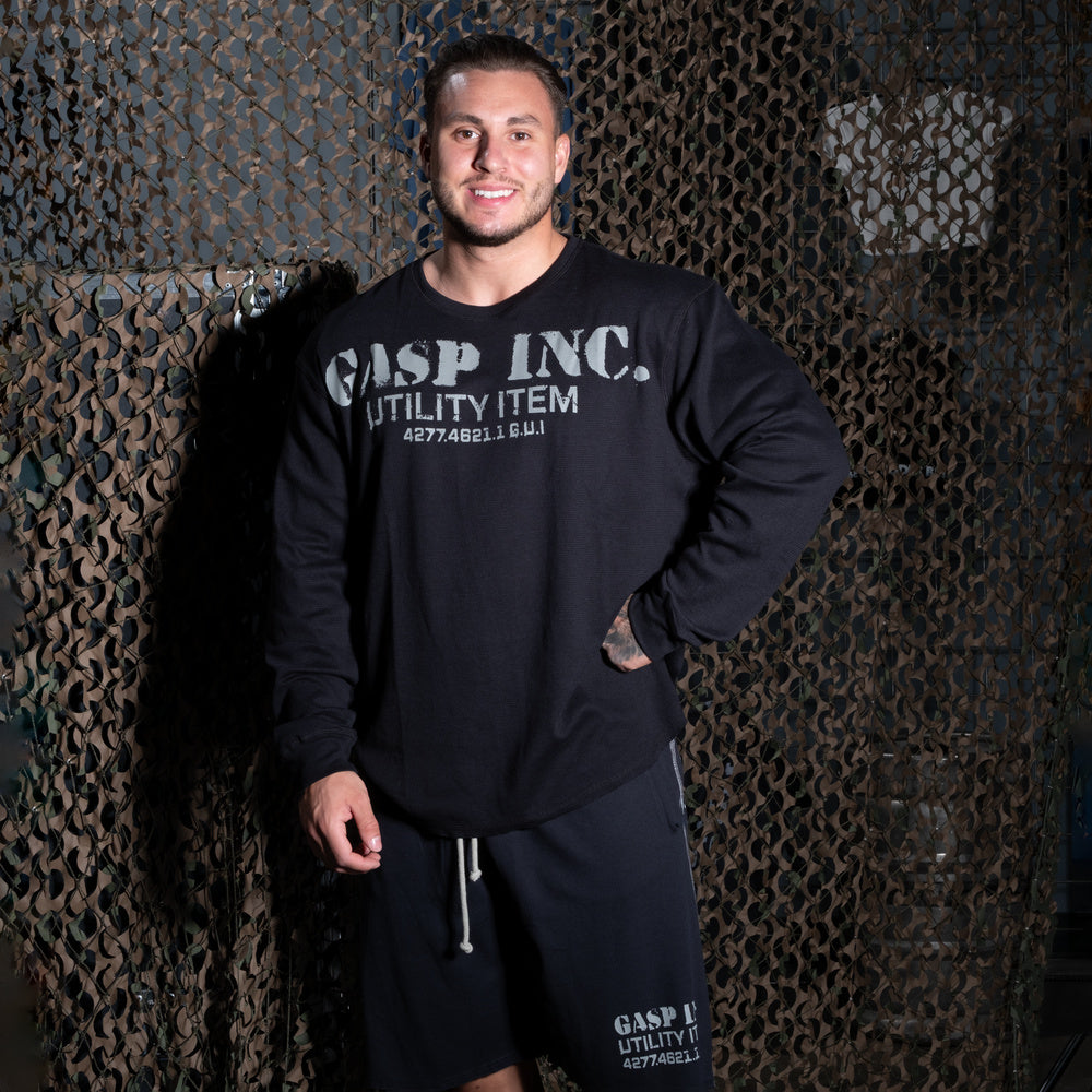 Thermal gym sweater Asphalt