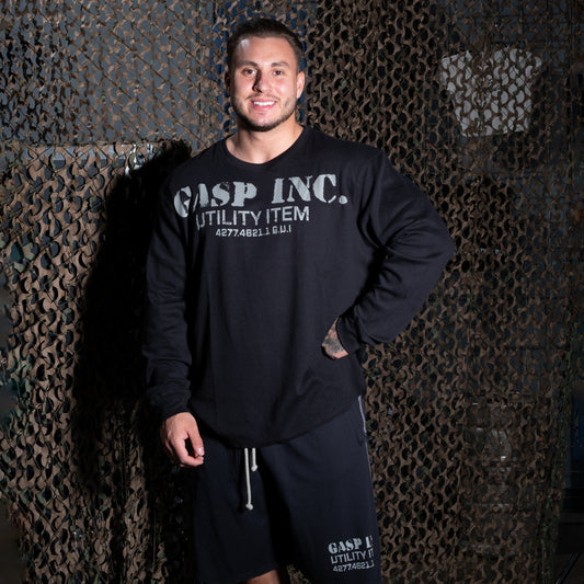Thermal gym sweater Asphalt