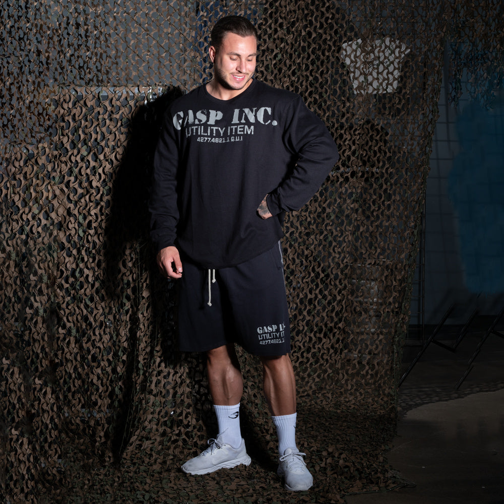 Thermal gym sweater Asphalt
