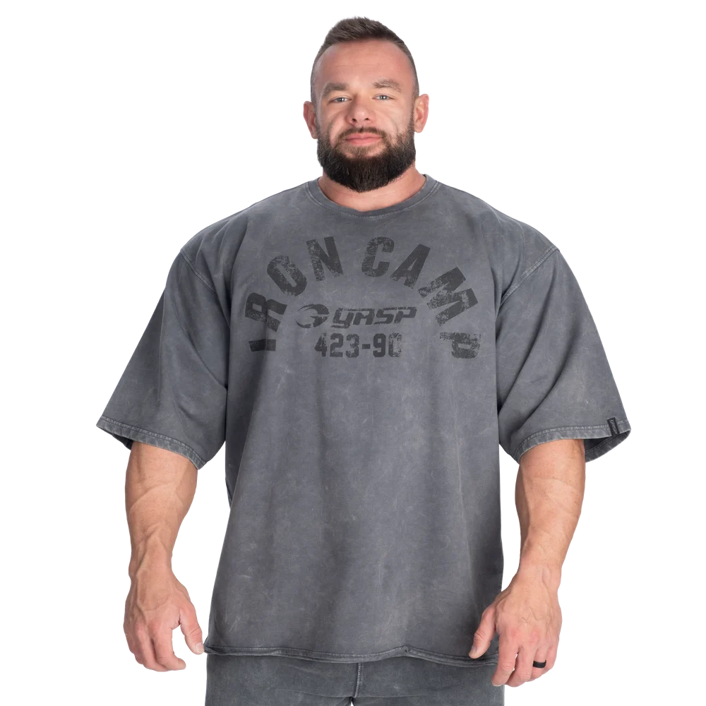 Iron Camp Iron Tee Washed Black