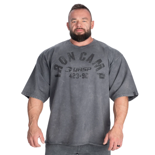Iron Camp Iron Tee Washed Black
