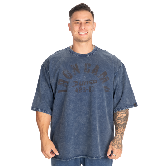 Iron Camp Iron Tee Washed Blue