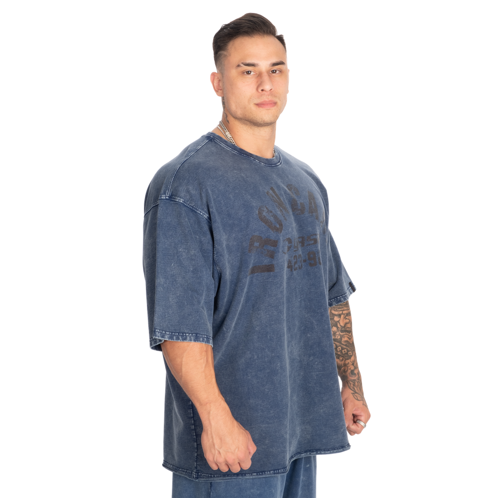 Iron Camp Iron Tee Washed Blue